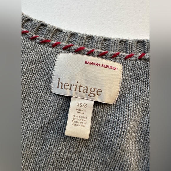 Banana Republic Heritage Poncho Sweater Knit Buckle Heavy Poncho Women's XS/S - Picture 4 of 9